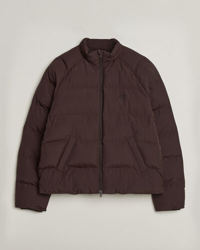 Fred Perry Raglan Sleeve Padded Jacket Rich Brown