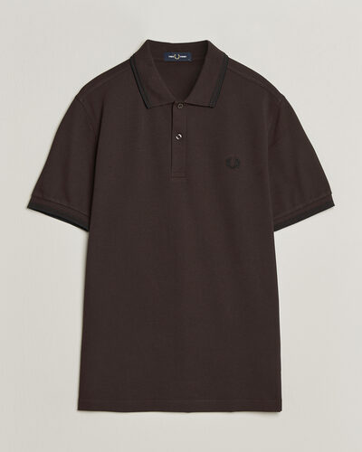 Fred Perry Twin Tipped Polo Shirt Rich Brown