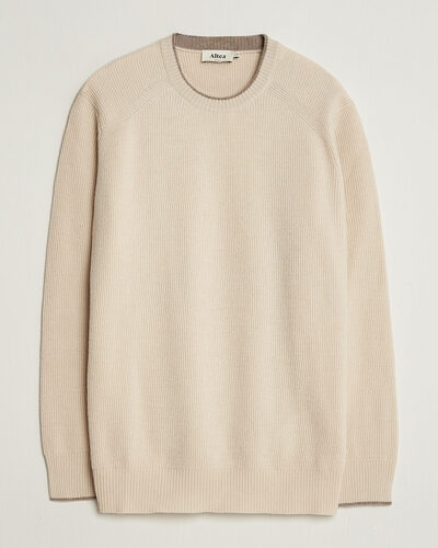Altea Rib Wool Raglan Sweater Cream