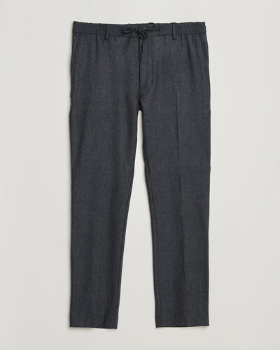 BOSS BLACK Kane Brushed Drawstring Trousers Dark Blue