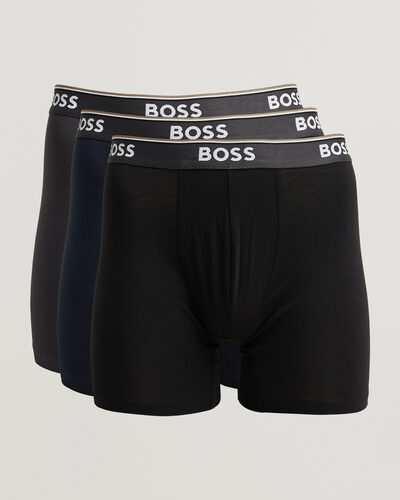 BOSS BLACK 3-Pack Long Leg Boxer Black/Navy/Grey