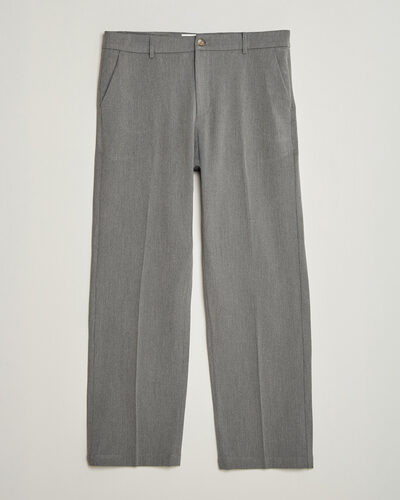 Les Deux Como Solid Slack Pants Grey Melange