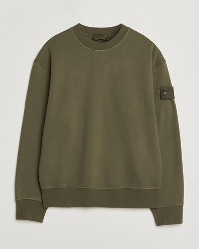 Stone Island Ghost Cotton/Wool Fleece Sweatshirt Miltary Green