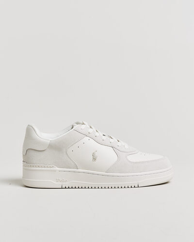 Polo Ralph Lauren Masters Court Suede/Leather Sneakers Deckwash White