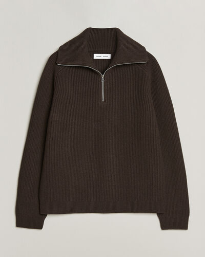 Samsøe Samsøe Rick Wool Heavy Knitted Half Zip Delicioso