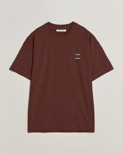 Samsøe Samsøe Joel Organic Cotton T-Shirt Bitter Chocolate