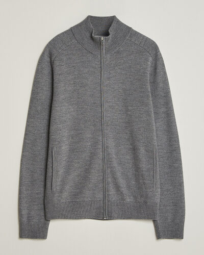 Tiger of Sweden Cassian Wool Full Zip Concrete Melange