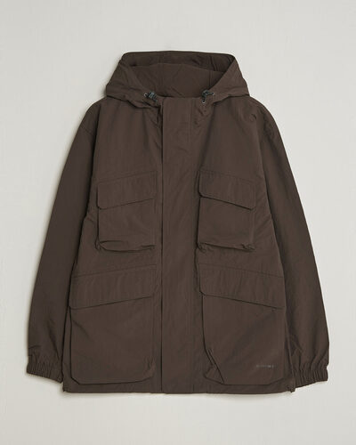Snow Peak Nylon Double Rip Jacket Dark Brown