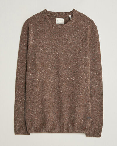 Gant Neps Wool Crew Neck Sweater Faded Taupe