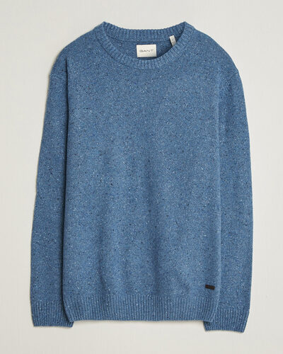 Gant Neps Wool Crew Neck Sweater Blue Horizon