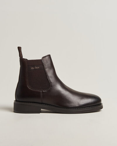 Gant Prepdale Leather Chelsea Boot Dark Brown
