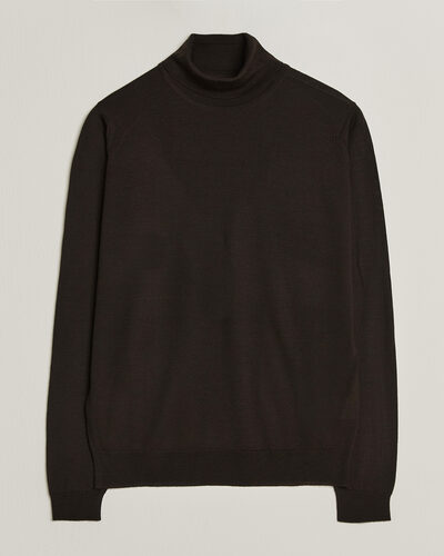 John Smedley Cherwell Extra Fine Merino Rollneck Faulkner Brown