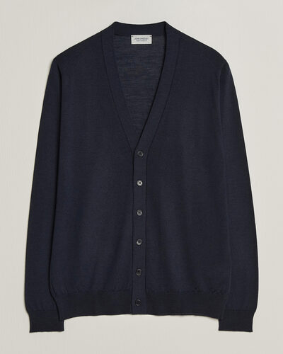 John Smedley Bradrick Extra Fine Merino Cardigan Midnight