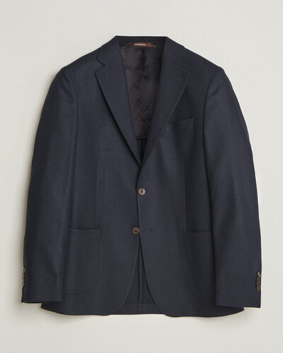 Morris Flannel Suit Blazer Navy