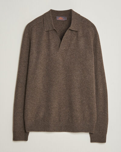Morris Wilfred Cashmere Resort Polo Brown