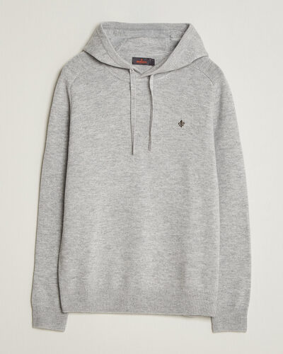 Morris Hertford Lambswool Hoodie Grey