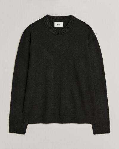 NN07 Raz Lambswool Knitted Sweater Black
