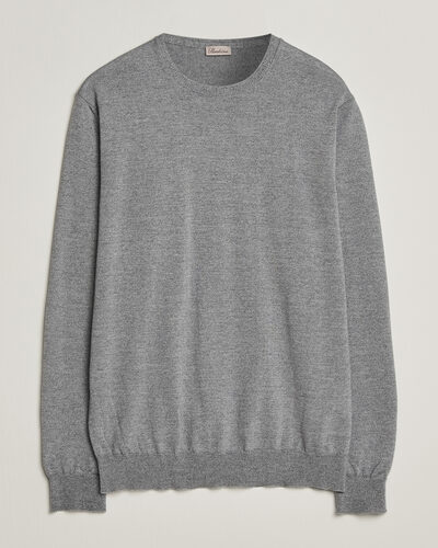 Stenströms Merino Crew Neck Grey Mouline