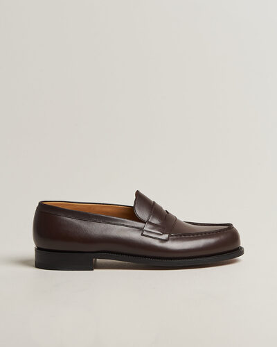 J.M. Weston 180 Penny Loafer Brown Calf