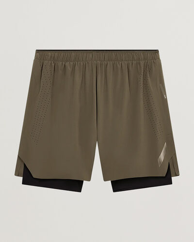 SOAR Running Dual Run Shorts Khaki