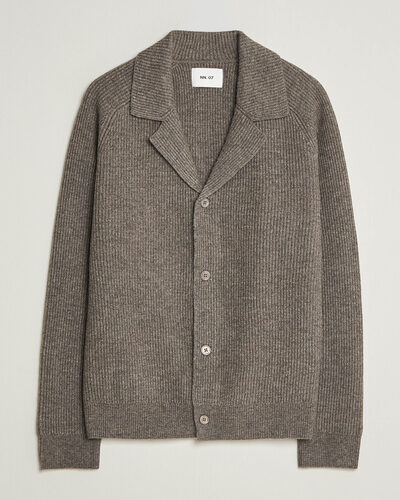 NN07 Shane Wool Knitted Cardigan Mable Husk