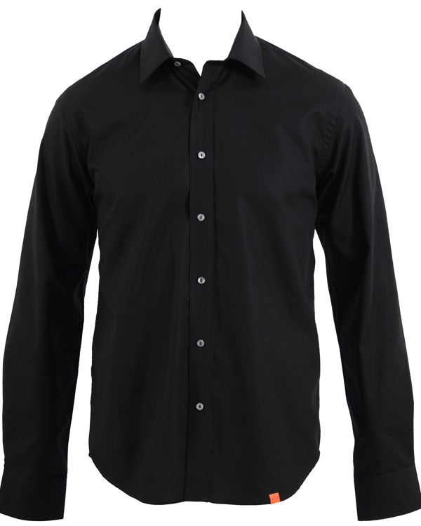 Heren | Overhemden | Oscar of Sweden | Skjorta Slim Fit Svart M