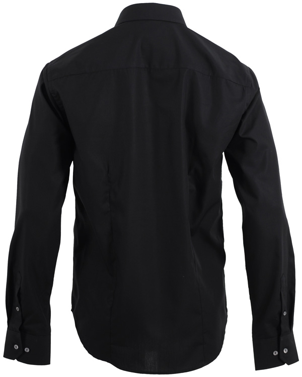 Heren | Overhemden | Oscar of Sweden | Skjorta Slim Fit Svart M