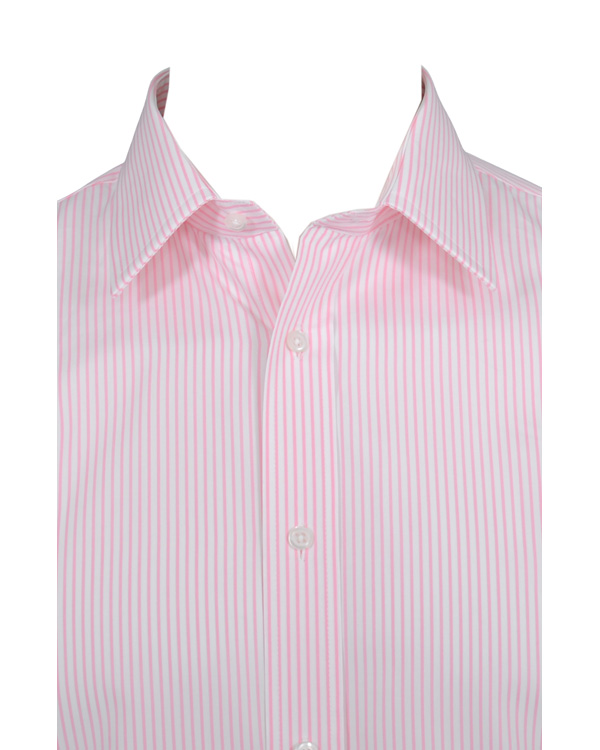 Heren | Overhemden | Oscar of Sweden | Slim Fit Skjorta Randig Rosa