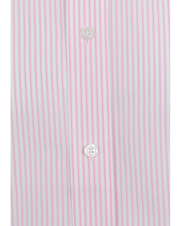 Heren | Overhemden | Oscar of Sweden | Slim Fit Skjorta Randig Rosa