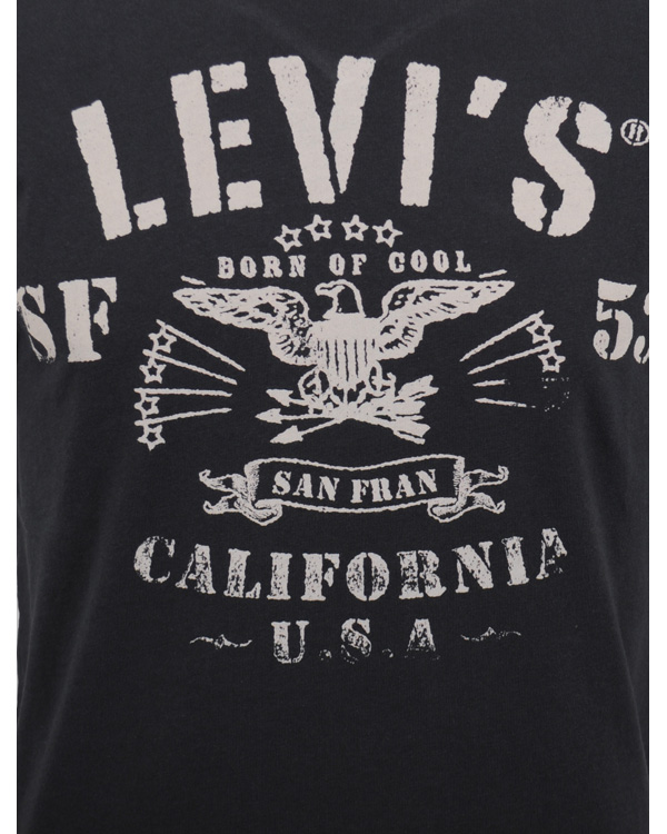 Heren | T-shirts | Levi's | Levis SS Eagle 53 Logo Tee Coal