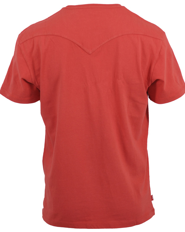 Heren | T-shirts | Levi's | Levis SS Eagle 53 Logo Tee Sun Down Red