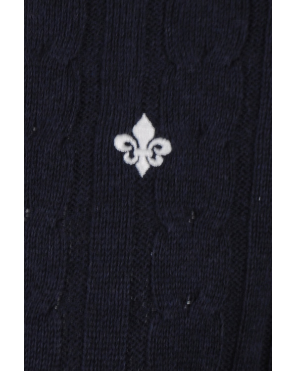 Heren | Truien | Morris | Biarritz Cable Pullover Navy