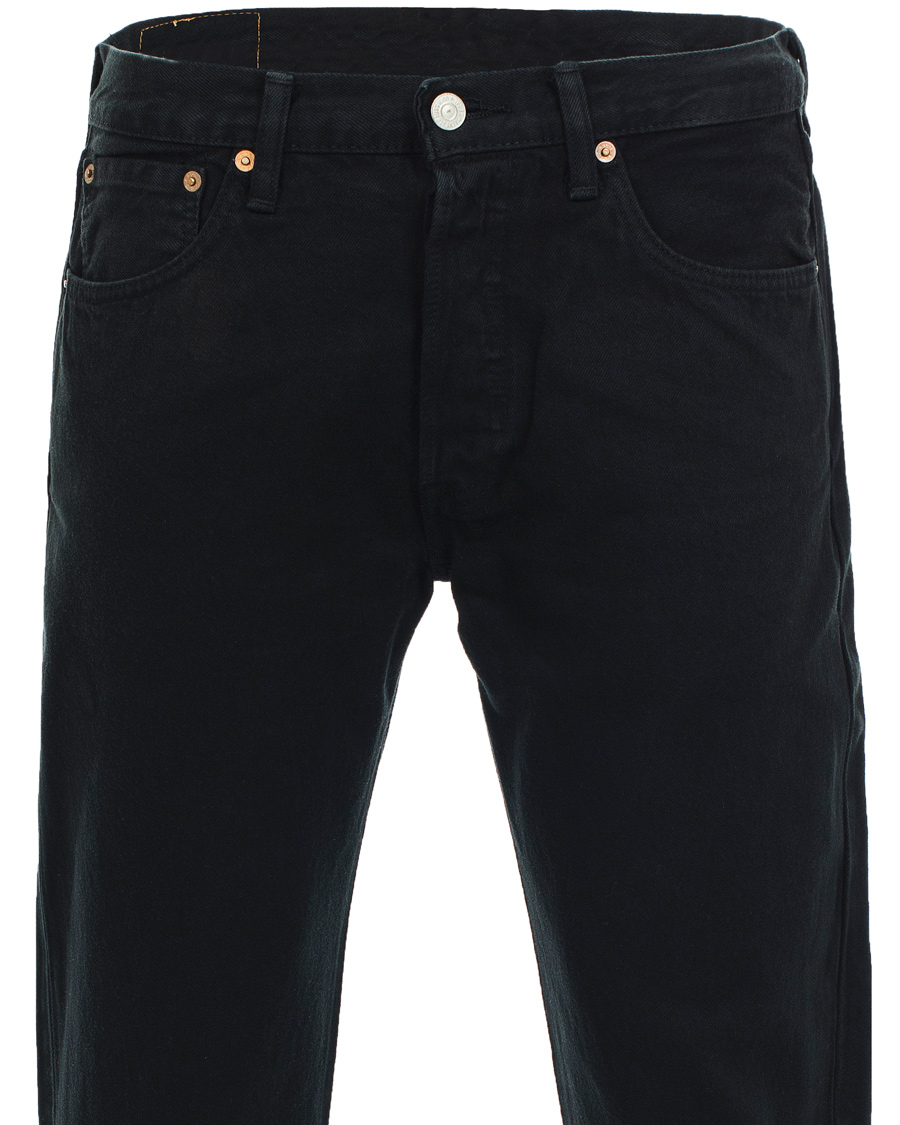 Heren | Jeans | Levi's | Levis 501 Button Fly Jeans Black W34L32