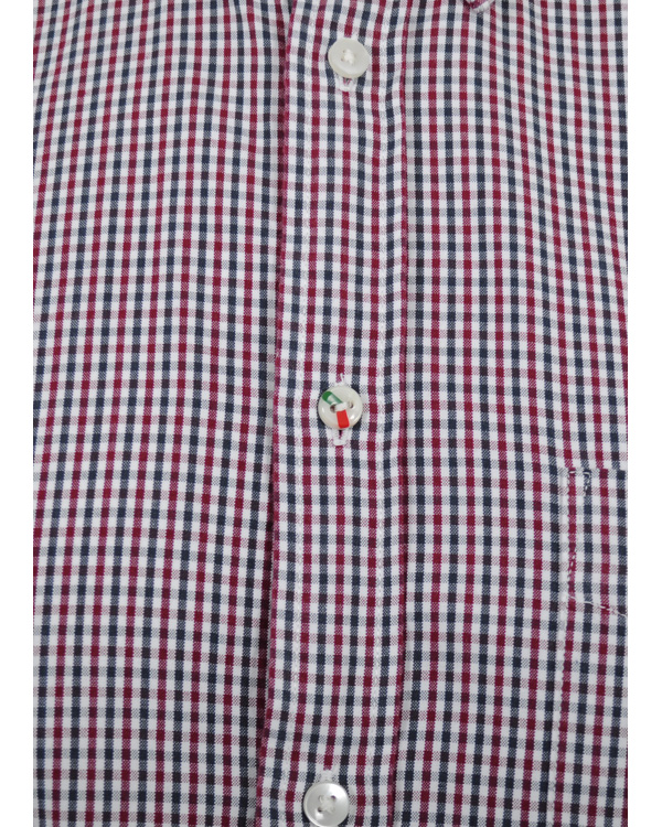 Heren | Overhemden | Boomerang | Kjell Gingham Oxford Shirt Beetroot