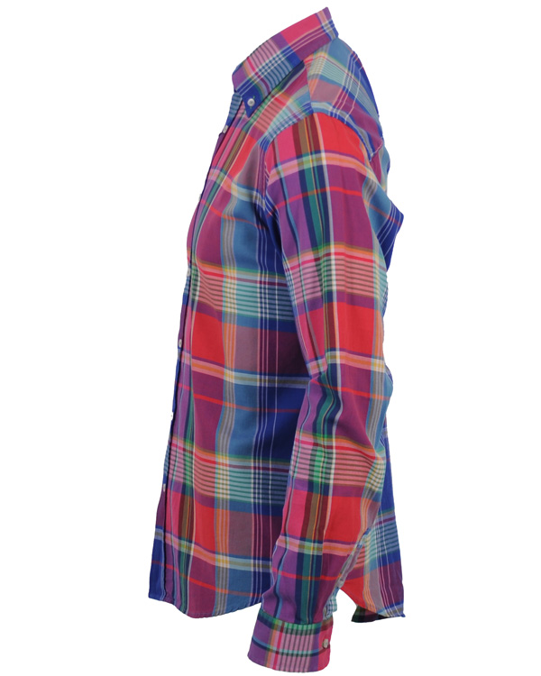 Heren | Overhemden | Oscar of Sweden | Oscar Slim Fit Skjorta Signal Red Check