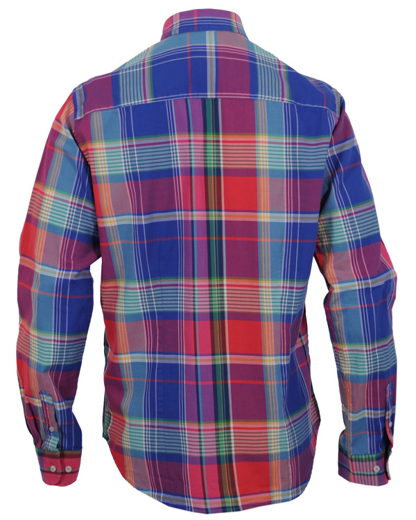 Heren | Overhemden | Oscar of Sweden | Oscar Slim Fit Skjorta Signal Red Check