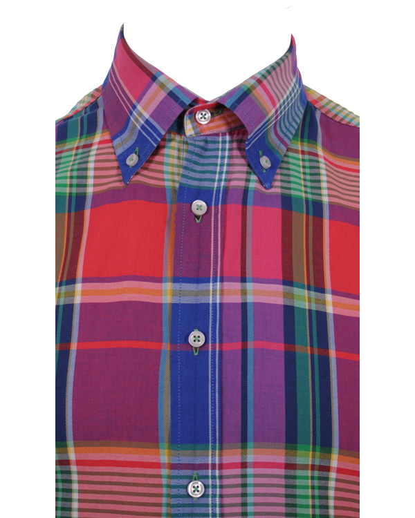 Heren | Overhemden | Oscar of Sweden | Oscar Slim Fit Skjorta Signal Red Check