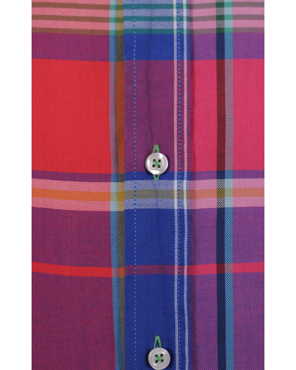 Heren | Overhemden | Oscar of Sweden | Oscar Slim Fit Skjorta Signal Red Check