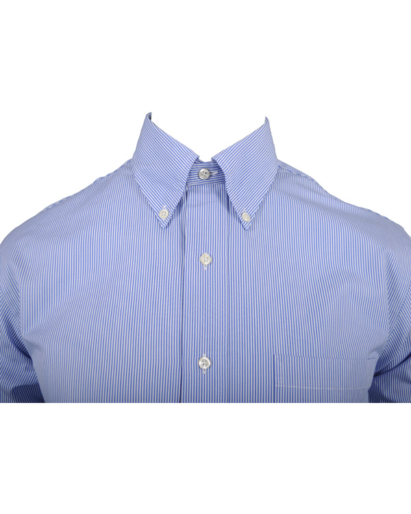 Heren | Overhemden | Brooks Brothers | Shirt Slim Fine Line Blue