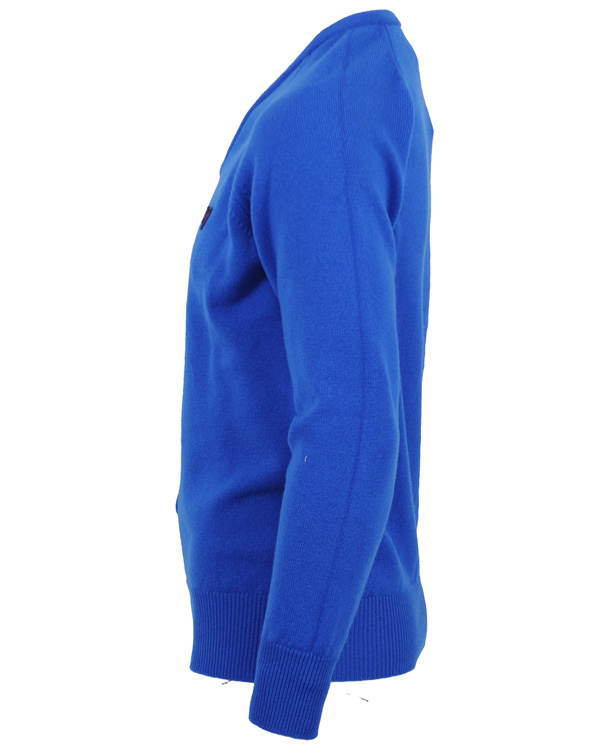 Heren | Truien | Lyle & Scott | Knitted V-Neck Pullover Snorkel Blue