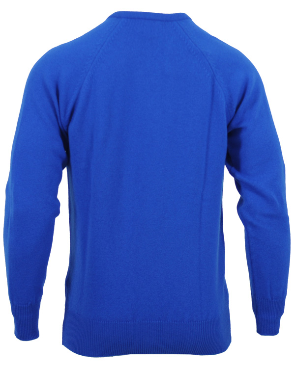 Heren | Truien | Lyle & Scott | Knitted V-Neck Pullover Snorkel Blue