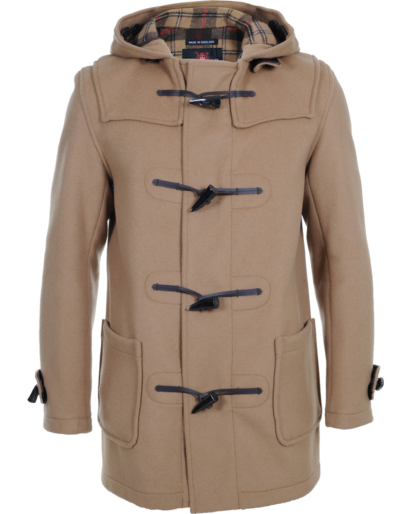 Heren | Jassen | Gloverall | Mens Mid Length Duffle Coat M3251C New Tan