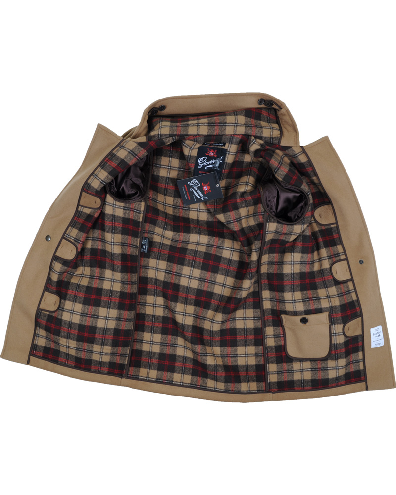 Heren | Jassen | Gloverall | Mens Mid Length Duffle Coat M3251C New Tan