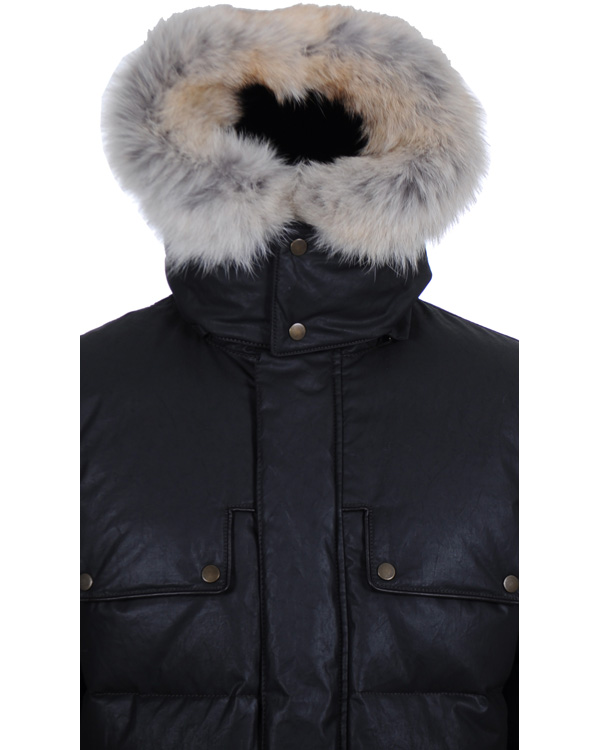 Heren | Jassen | Belstaff | Aviator Cricket Down Jacket Black/Brown
