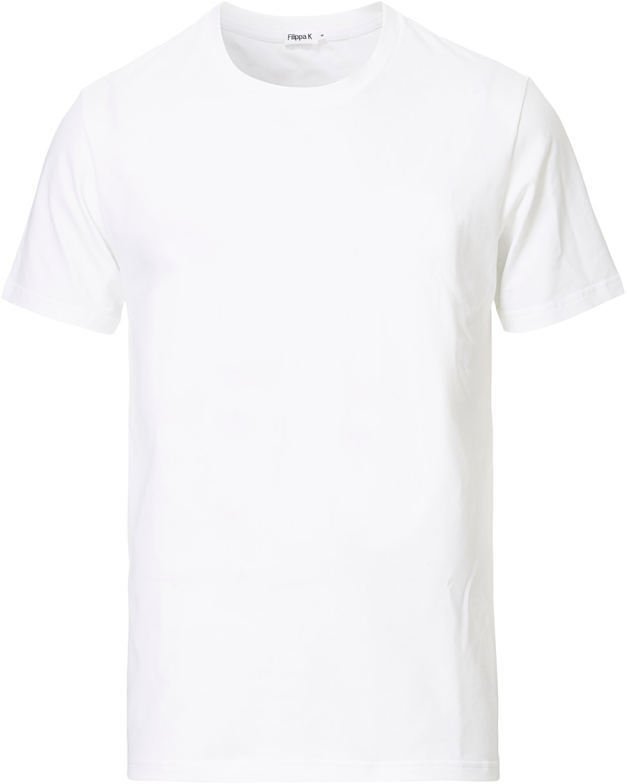 Heren | T-shirts | Filippa K | Soft Lycra Tee White