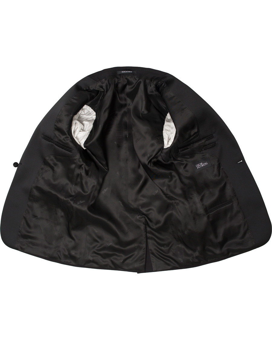 Heren | Blazers | Oscar Jacobson | Frampton Tuxedo Jacket Black