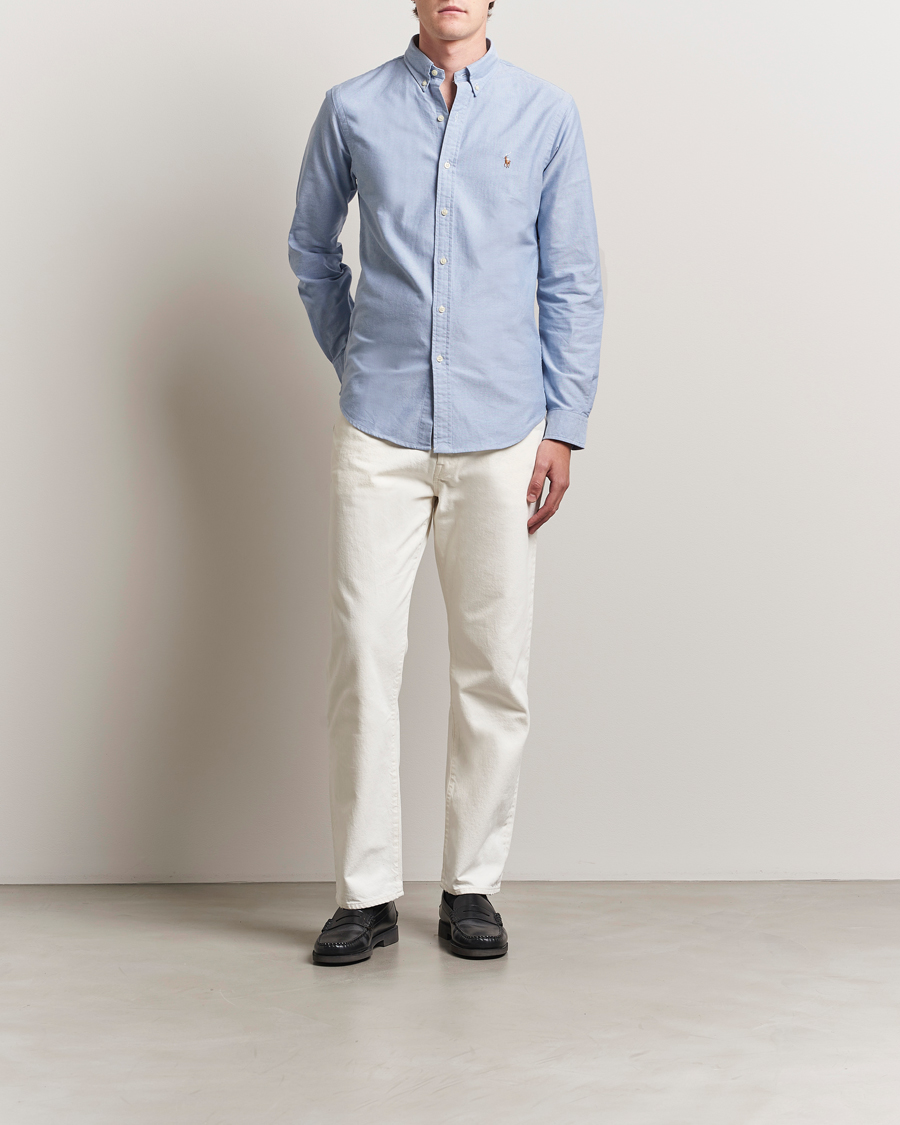 Heren | Overhemden | Polo Ralph Lauren | Slim Fit Shirt Oxford Blue