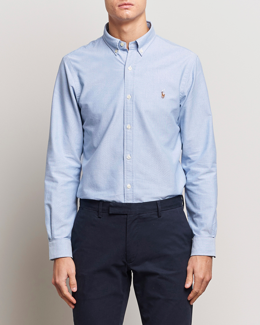 Heren | Smart casual | Polo Ralph Lauren | Slim Fit Shirt Oxford Blue