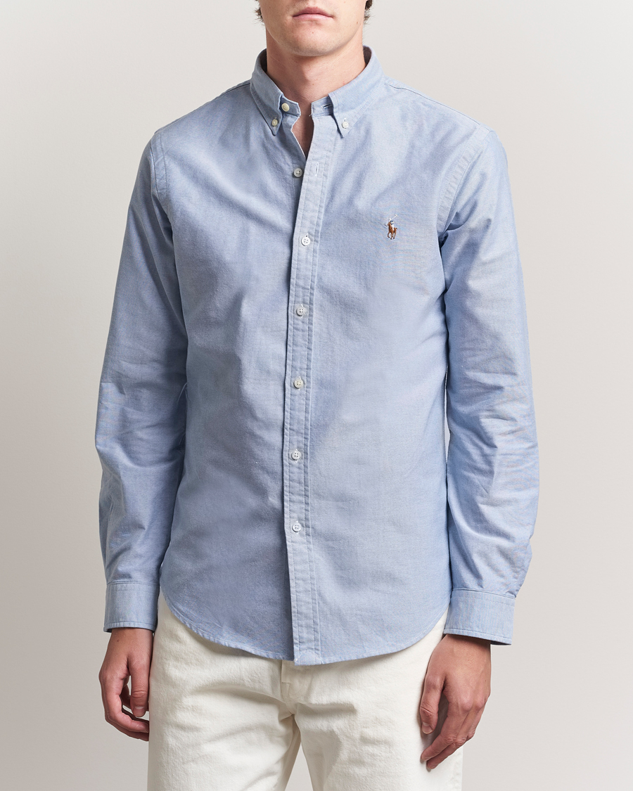 Heren | Overhemden | Polo Ralph Lauren | Slim Fit Shirt Oxford Blue
