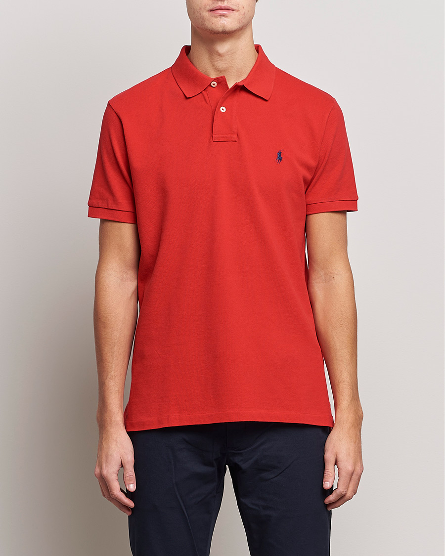 Heren | Poloshirts met korte mouwen | Polo Ralph Lauren | Slim Fit Polo Red